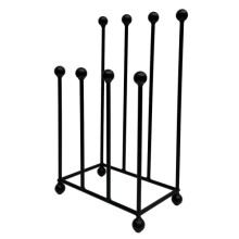 DT IRONCRAFT WELLY BOOT RACK - 4 Pair Wellington Boot Stand for Indoor & Outdoor - Shoe Holder & Organizer