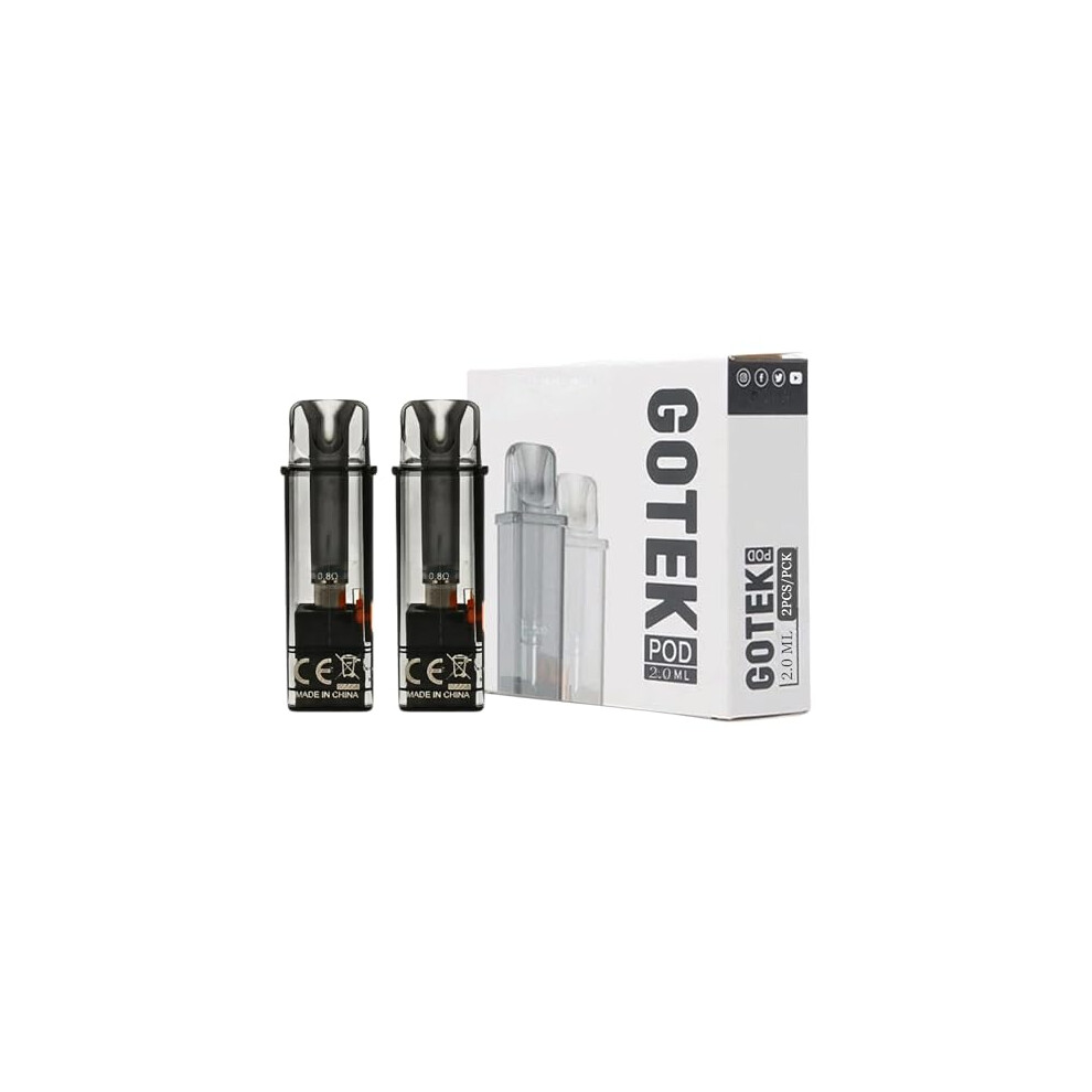 W-Direct Aspire Gotek X Replacment Pod 0.8Ohm, Smooth Mtl & Rdtl Vaping, Inhale Activated, 10-13W, Tpd Compliant Ecig 2Ml No Nicotine (Replacment Pod 0.8Ohm)