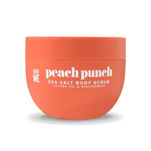 Give Me Cosmetics Peach Punch Sea Salt Body Scrub, Exfoliating, Removes Dull, Dead Skin Cells, with Niacinamide, Coconut Oil and Jojoba Oil, Vegan