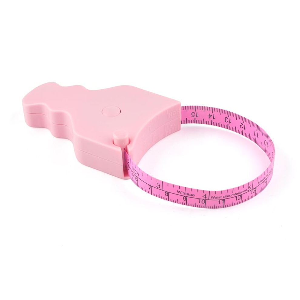 Wintape Measure Body Retractable| Measuring 60Inch (150Cm) Push-Button Retract And Lock Pin System| Portable Design Measurement For Arm, Thigh, Chest,