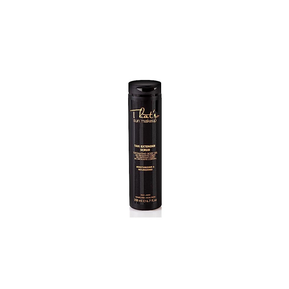 That'so Tan Extender Scrub 200Ml, Pre-Tan Exfoliating Body Wash, Lime & Cucumber Scent, Cleanses, Hydrates, Exfoliates & Softens Skin For A Longer