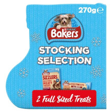 BAKERS Dog Treats Christmas Stocking 270g (Pack of 5)