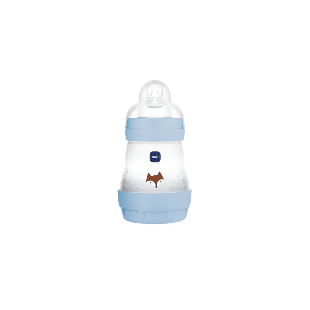 Mam Easy Start Anti-Colic Bottle 0+ Months, Slow Flow (160 Ml), Ocean - Bottle To Reduce Colic And Baby Discomfort - Baby Bottle Suitable For