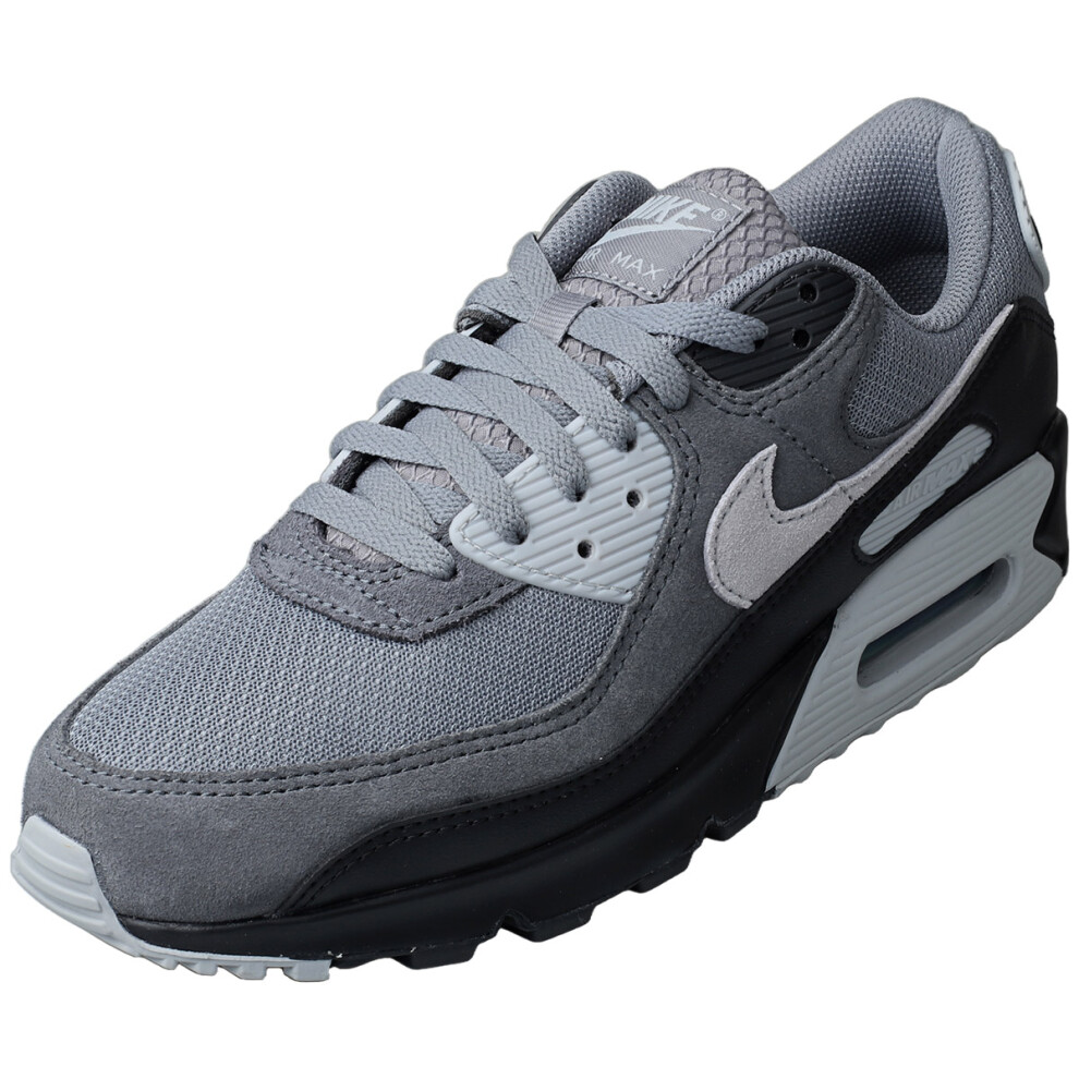 Nike (7.5) Air Max 90 Mens Fashion Trainers In Smoke Grey