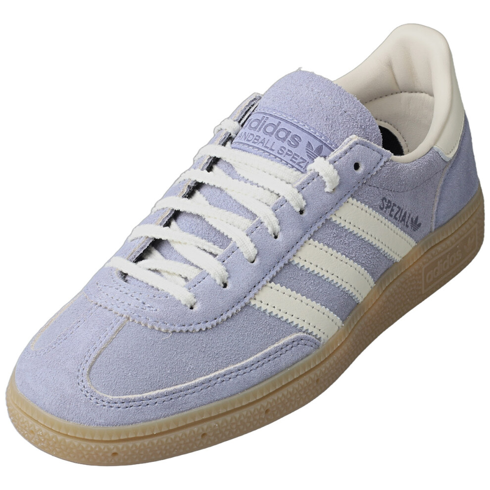 Adidas (4) Handball Spezial Womens Fashion Trainers In Purple Off White