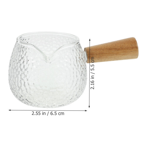 Sahnekännchen Mit Holzgriff Für Milch Wasser Und 1