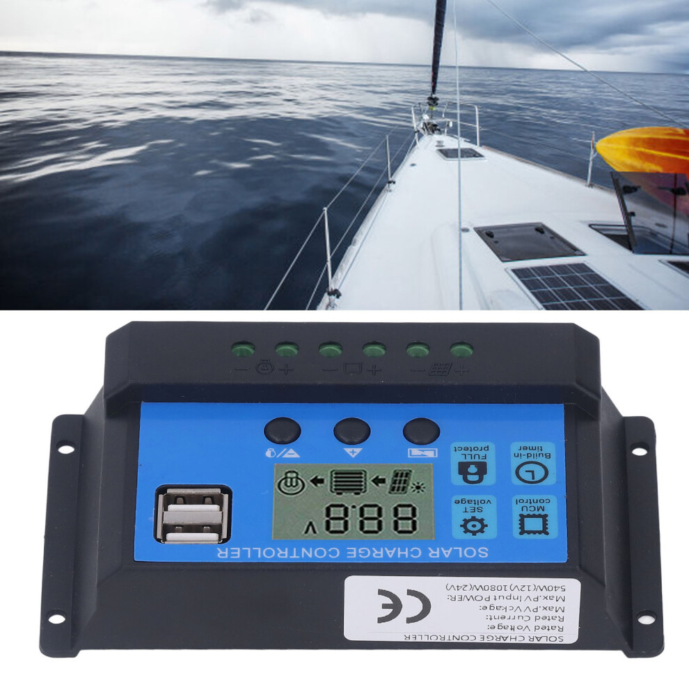 Solar Charge Controller Dual USB 5V PWM 40A