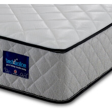 BEDZONLINE Hybrid Memory Foam & Spring Mattress - 4ft6 Double (190 x 135 x 20 cm) | Thick Medium Firmness & Open Coil Sleep Support