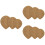 9Pièces Pads Semelle Universels Talons Résistants Couleur Marron Clair 5