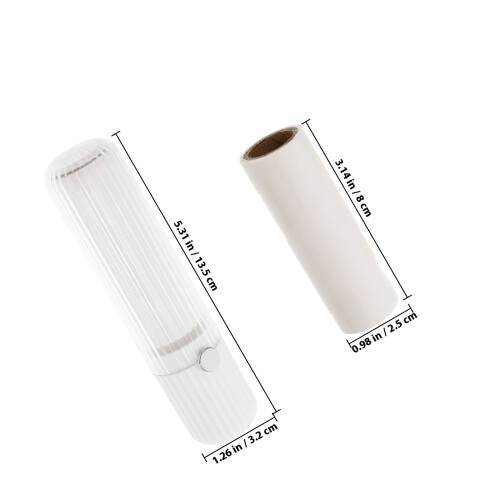 1Rouleau Adhésif Mini En ABS Pour Poils D'animaux Portable 1