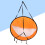 Kompaktes Segel Wind Sail Orange Für Downwind 4