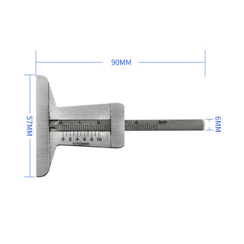 laufflächenprofilmessschieber mit sicherheitsreifen 0–50 mm 1