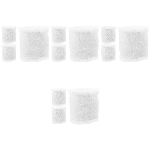 12Rouleaux Rubans Décoratifs En Polyester Blancs Pour Cadeau 1