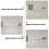 1Set Multifunctional White Wall Shelf Wooden Plastic Storage Rack 4