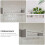 1Set Multifunctional White Wall Shelf Wooden Plastic Storage Rack 6