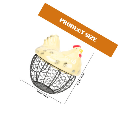 Decorative Multi-Color Mesh Wire Egg Basket for Household Use 1