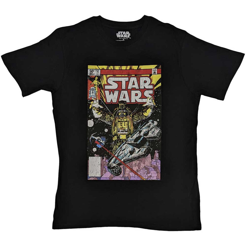 Star Wars (Xl, ) T Shirt Darth Vader Comic New Official Mens Black