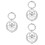 3Pcs Durable Metal Case Silver Shell Protective Cover 6