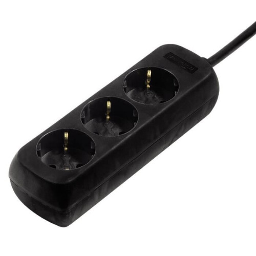 Hama Panneau de distribution - Hama - 30391 - 3 prises - 1.4m - Noir