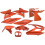 Kits Carenage Nitro - Aerox 9-teilig Flash-Orange 1