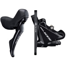 Shimano 105 BR-R7020 takajarru levyjarru mustasta alumiinista