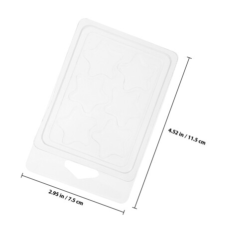 Masteelf 10 Pcs Scented Wax Packaging .50x7.50x2.50cm Transparent 1
