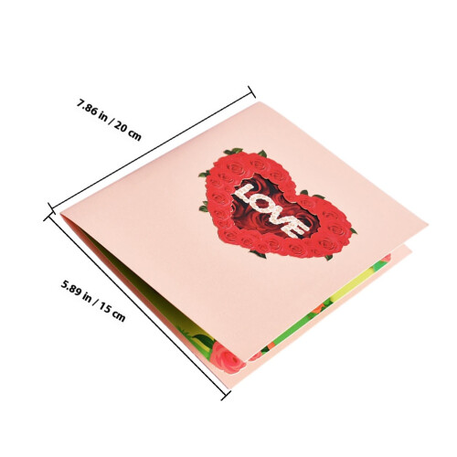 1Set Creative 3D Greeting Paper Material Assorted Color for 1
