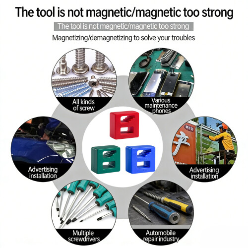 3Pcs Screwdriver Magnetizer Demagnetizer with Quick Magnetic 1
