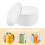 White Large Capacity Ice Cube Tray ABS Material for Storage 5