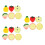 18Pcs Assorted Color Fake Fruit Slices PVC Decorative Kitchen Props 2