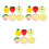 18Pcs Assorted Color Fake Fruit Slices PVC Decorative Kitchen Props 6