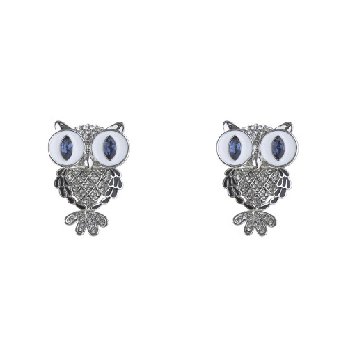 2Pcs Creative Owl Shaped Alloy Brooch, Pin, Multicolor 1