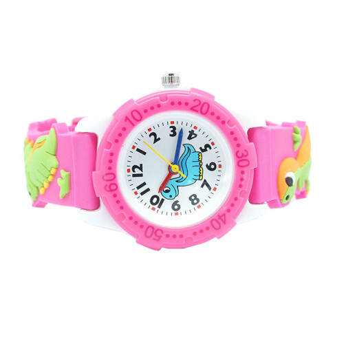 1 Quartz Enfants Rose Plastique Waterproof Ajustable 1