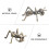 2Pcs Multi-Color Brass Incense Burners Ant Style Aromatherapy Decor 4