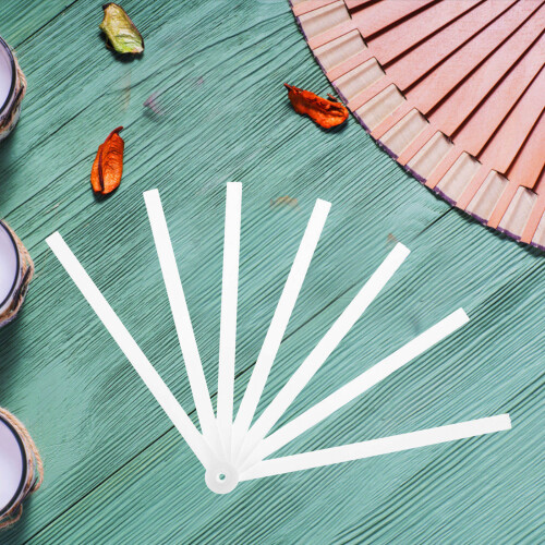 Raindrops 10 Pcs Handle Foldable Decoration Artificial Lanterns White 2