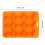 2Pcs Brown Silicone Dog Shape Ice Cube Tray Flexible Molding Tool 2