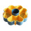 1Pc Multi-Grid Yellow Vegetable Drainer Plastic Hot Pot Basket 5