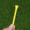 100Pcs Yellow Wood Tees for Golf Durable Yards Tees 8