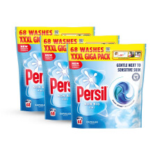 Persil Non Bio laundry capsules fast-dissolving Washing pods 204 Washes, 3 Pack
