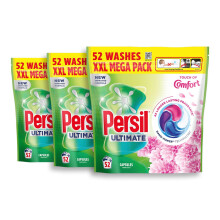 Persil Laundry Capsules Ultimate Touch of Comfort Washing Pods 156 wash, 3 Pack