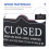 Simple Open Closed Flip Sign Wooden Square Accessory 1pcs 4