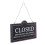 Simple Open Closed Flip Sign Wooden Square Accessory 1pcs 7