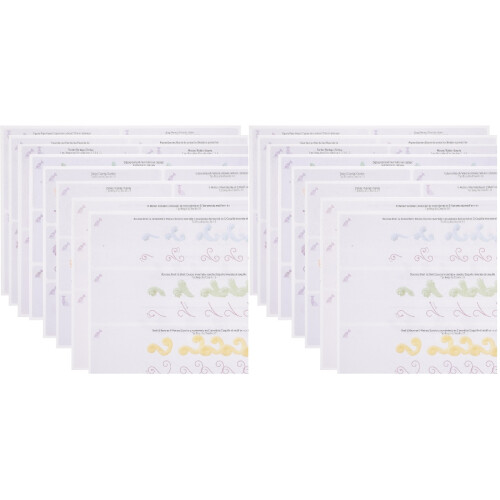 24Sheet Reusable Cake Decor Piping Drawings Assorted Color Paper Tool 1