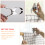 Hanging Clips Drying Clips Silver 12pcs 4.7x1.4in 5