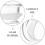 4Pièces Couvercles Blancs En Verre Silicone Étanches Pour 4