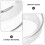 4Pièces Couvercles Blancs En Verre Silicone Étanches Pour 5