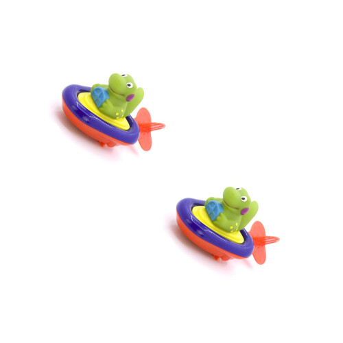 2Pcs Bathtime Pull String Toys in Multi-Color with Animal Patterns 2
