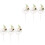 6 Pcs Flower Cake Toppers Birthday Decor 3