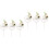 6 Pcs Flower Cake Toppers Birthday Decor 4