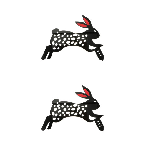 2Pcs Lightweight Acrylic Rabbit Shape Party Scene Lawn 1